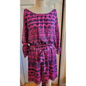 Women's Magenta‎ Speechless Dress with Sash Belt Size 3X